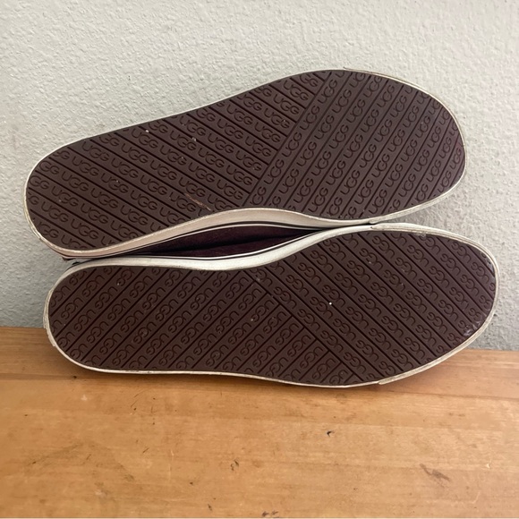 UGG Australia Mens Vanowen Sneaker Shoes Brown Leahter Lace Up Low Top Size: 12 - Picture 8 of 12